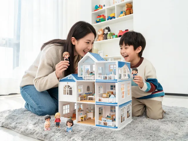Pretend play scene