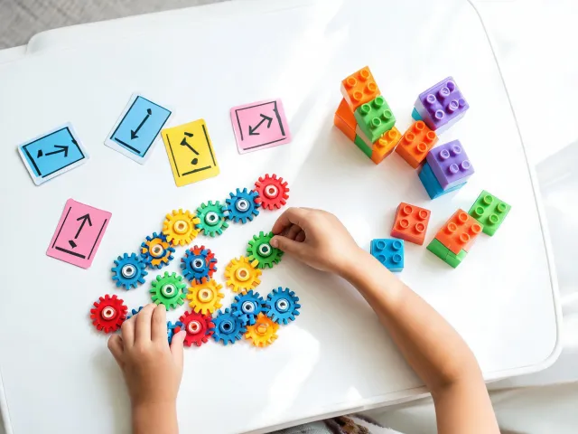 STEM toy build table